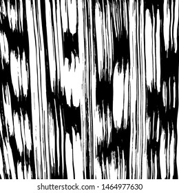 Grunge brush pattern. Texture. White and black vector.