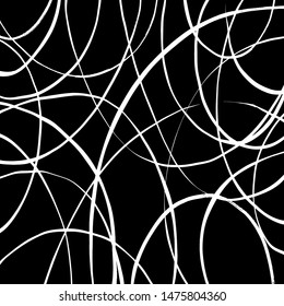 Grunge brush pattern. Texture. White and black vector.