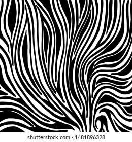 Grunge brush pattern. Texture. White and black vector.