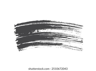grunge brush stroke. abstract black ink texture. isolated vector paint design element