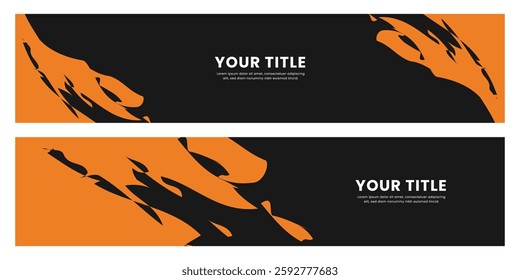 Grunge brush stroke background  banner poster design