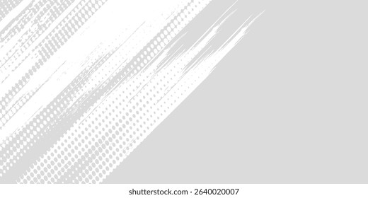 Grunge brush stroke background. White brush stroke isolated on abstract white background modern arts grunge white