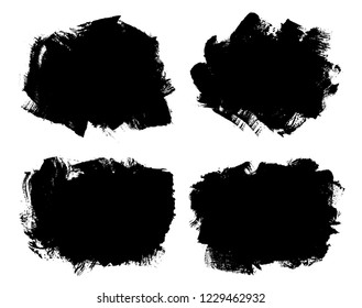 Grunge-Pinselhintergründe.Set von Grunge-Bannern.