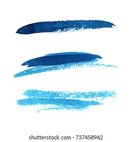 Grunge Brush Stroke blue set