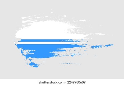 Grunge brush stroke flag of Altai Republic with painted brush splatter effect on solid background