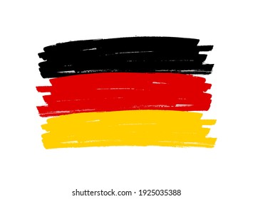 Bandera de derrame de pincel de Alemania.