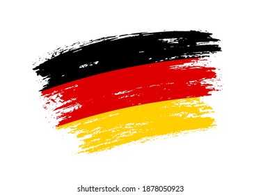 Grunge brush stroke Germany flag.