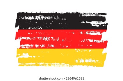 Grunge brush stroke Germany flag.
