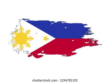 Philippines Flag On White Background 3d Stock Illustration 1138548686