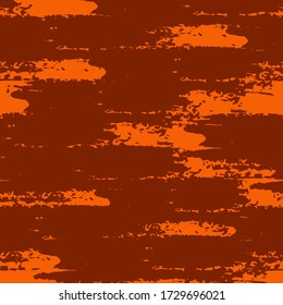 Pinselstrichmuster mit Grunge-Pinsel nahtlos. Organische, natürliche Tarnstruktur. Handgezeichnete schwarze Tinte, Lackabstriche drucken. Freehand künstlerisch-moderner Hintergrund. Vector handgezeichnete abstrakte grafische Hintergrundbilder