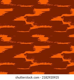 Grunge brush stroke seamless pattern. Organic, natural camouflage texture. Hand drawn black ink, paint smears print. Freehand artistic modern background. Vector handdrawn abstract graphic wallpaper
