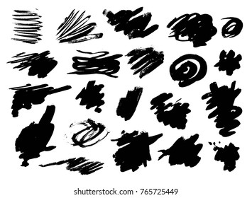 Grunge Brush Stroke set