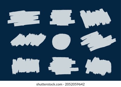 grunge brush stroke stain collection
