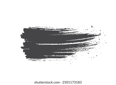 grunge brush stroke texture. black ink paint design. isolated vector graphic design element