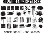 Grunge brush stroke vector file