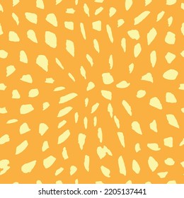 Grunge Brush Rastreo vectorial sin fisuras. Resumen de textura sin fisuras con manchas en estilo Memphis para textiles, tarjetas, carteles