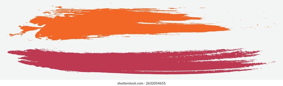 Grunge Brush Stroke Vector Set – Rough Black Paint Textures for Artistic and Graphic Design Use