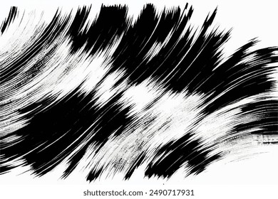 Grunge Brush strokes Background. Black Brush strokes isolated on white background. Grunge texture Background. Abstract Black and white grunge texture.