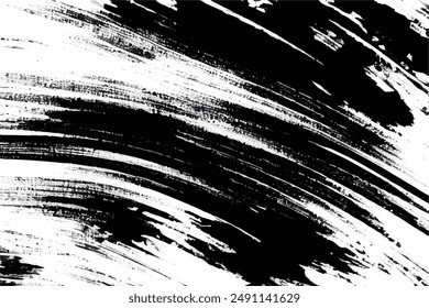 Grunge Brush strokes Background. Black Brush strokes isolated on white background. Grunge texture Background. Abstract Black and white grunge texture.