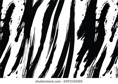 Grunge Brush strokes Background. Black Brush strokes isolated on white background. Grunge texture Background. Abstract Black and white grunge texture.