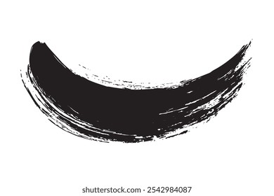 Grunge Brush traça o plano de fundo. Traçados de Pincel preto isolados em plano de fundo branco. Textura grunge Fundo. Abstrato Textura grunge em preto e branco.