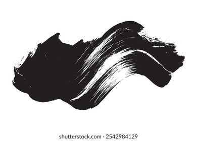 Grunge Brush strokes Background. Black Brush strokes isolated on white background. Grunge texture Background. Abstract Black and white grunge texture.