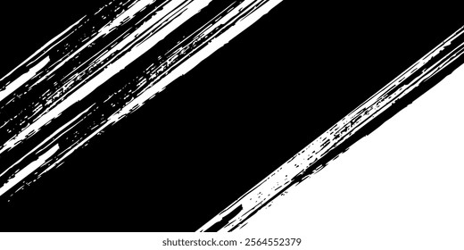 Grunge Brush strokes Background. Black Brush strokes isolated on white background. Grunge texture Background.