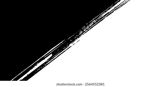 Grunge Brush strokes Background. Black Brush strokes isolated on white background. Grunge texture Background.