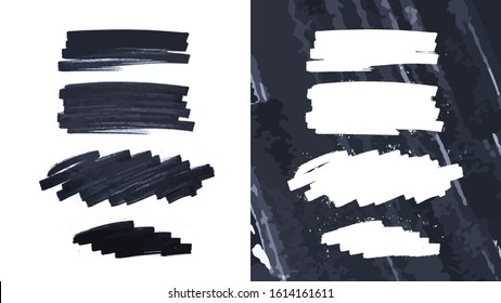 Grunge brush strokes background design element