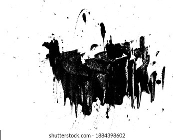 Grunge Brush Strokes Banner Background