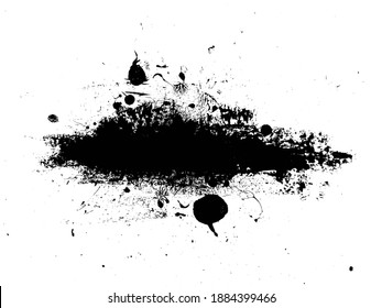 Grunge Brush Strokes Banner Background