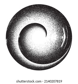 Arañar brochas en forma circular. Ilustración de vectores espirales .Logotipo redondo texturado . Elemento de diseño. Resumen Formas circulares geométricas.Línea radial de grunge giratoria. Círculos concéntricos