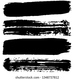 Grunge brush strokes collection