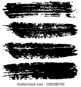 Grunge brush strokes collection