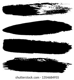 Grunge brush strokes collection