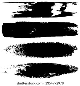Grunge brush strokes collection
