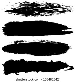 Grunge brush strokes collection