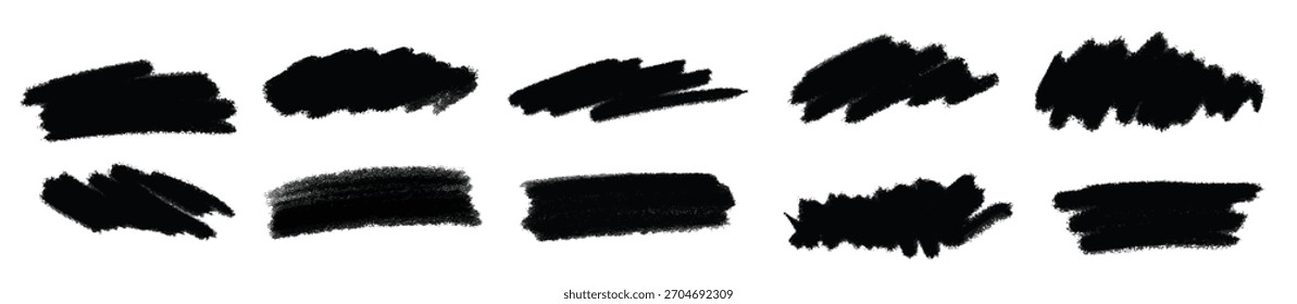 Grunge Brush Strokes Ilustración vectorial de Colección