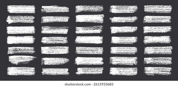 Grunge brush strokes, lines, ink smudges, hand-drawn scribble shapes. Handmade sketchy marks, acrylic stains, charcoal streaks. Paint textures, dry brush effect. Marker underline. Vector illustration