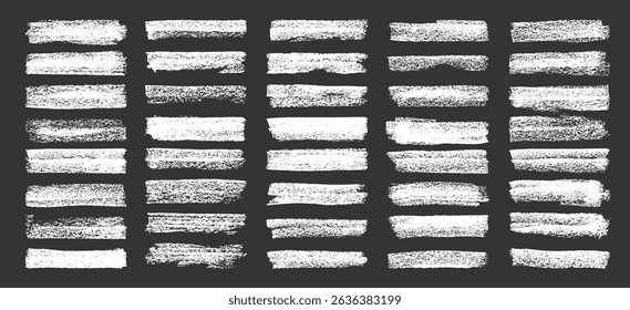 Grunge brush strokes, lines, ink smudges, hand-drawn scribble shapes. Handmade sketchy marks, acrylic stains, charcoal streaks. Paint textures, dry brush effect. Marker underline. Vector illustration