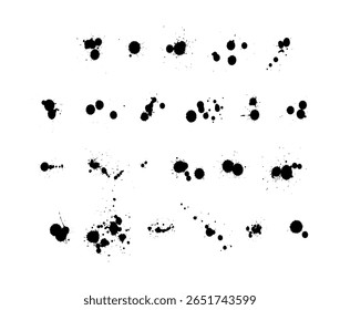 Grunge Brush Strokes on Black Colour