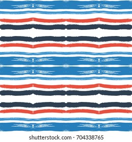 Grunge brush strokes seamless pattern. Minimalistic, textured, trendy