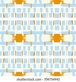 Grunge brush strokes seamless pattern. Minimalistic, textured, trendy