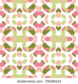 Grunge brush strokes seamless pattern. Minimalistic, textured, trendy