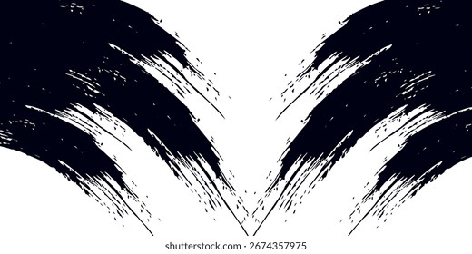 Plantillas de pinceladas de grunge, arte moderno bueno simple