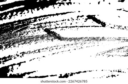 Die Grunge-Bürste streichelt die Textur.
Abstrakte verzerrte Vektorgrafik. Überlagern Sie jedes Design, um interessante Effekte und Tiefe zu schaffen. Schwarz einzeln auf Weiß. EPS10