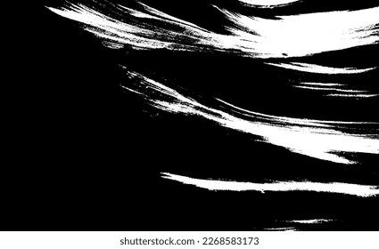 Die Grunge-Bürste streichelt die Textur.
Abstrakte verzerrte Vektorgrafik. Überlagern Sie jedes Design, um interessante Effekte und Tiefe zu schaffen. Schwarz einzeln auf Weiß. EPS10