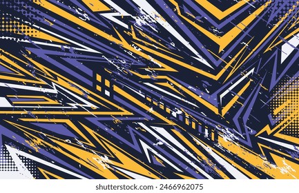 Grunge brush strokes texture abstract background. Racing style jersey fabric template