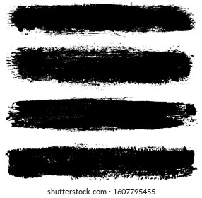 Grunge brush strokes.Abstract brush stroke banners.