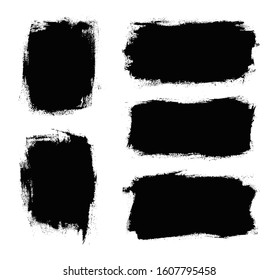 Grunge brush strokes.Abstract brush stroke banners.